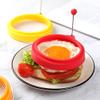 THRAKI Silicone Egg Ring for Eggs, Omelets, Pancakes and Burger Patties (Red; Color: Green) view 4
