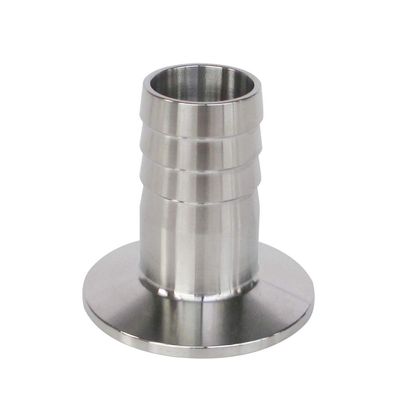 Sanitary Tri-Clamp Hose Connection Adapter, 304 Stainless Steel, 1 pc (10 mm x 25.4 mm Flange)