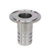 Sanitary Tri-Clamp Hose Connection Adapter, 304 Stainless Steel, 1 pc (10 mm x 25.4 mm Flange) view 2