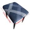 uyeoco Rectangular Ottoman Cover, Gray Stretch Stool Slipcover (#35, 1pc) view 2