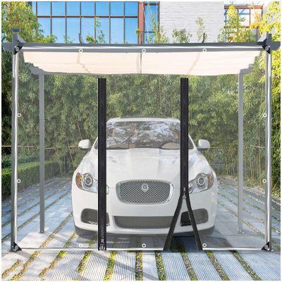Xrdbfd Clear Waterproof PVC Tarp Curtain, 2 x 2.2 m