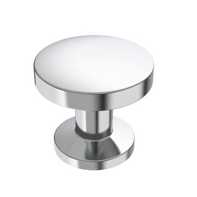 Alzassbg Polished Chrome Round Cabinet Knobs, 30-Pack, AL6044CP