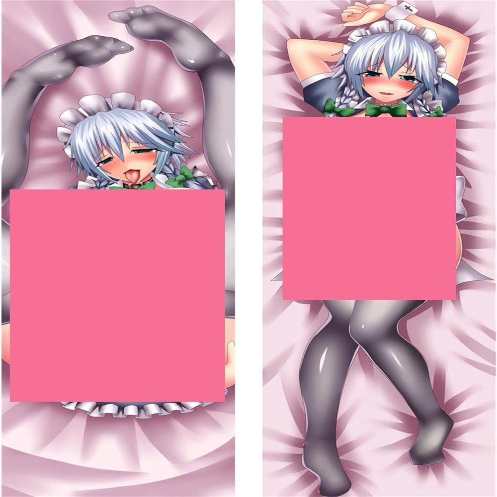 RuiHao Anime Body Pillowcase, Double-Sided Uncensored Hentai Waifu Print