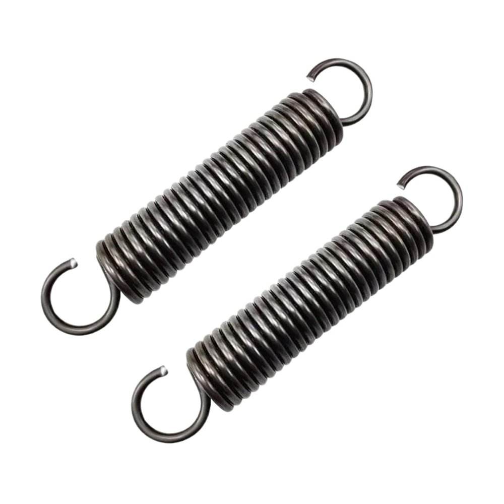 2-Pack Spring Steel Double-Hook Tension Springs, 1 x 11 x 70 mm