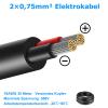 30 m 18 AWG 2-Conductor 0.75 mm² Electrical Wire, Tinned Copper Cable view 2