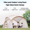 Waterproof Dome Tent for 6–8 People, Family Shelter with 4 Removable Sunshade Walls, 4.2 × 4.2 × 2.3 m view 3
