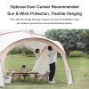 Waterproof Dome Tent for 6–8 People, Family Shelter with 4 Removable Sunshade Walls, 4.2 × 4.2 × 2.3 m view 4