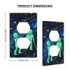 Glow-in-the-Dark Wall Plate Cover, Heat-Resistant, Fade-Resistant, 11.4 x 7 cm, for Bedroom, Kitchen, Bathroom view 4
