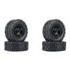Bumdenuu 4-Piece Metal Beadlock Wheel Hub, Rim, and Rubber Tire Set for WPL C14, C24, B14, B24, B36, MN D90, and MN99S RC Cars view 2