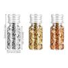 MEZOKUCEL Gold Foil Flakes, 3 Bottles, Mixed Colors view 2
