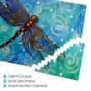 Blue Dragonfly Print 1000-Piece Premium Wooden Puzzle view 3