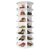 SpaceAid 7-Tier Rotating Shoe Rack, 360-Degree Lazy Susan, White view 1