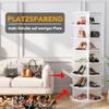 SpaceAid 7-Tier Rotating Shoe Rack, 360-Degree Lazy Susan, White view 3