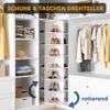 SpaceAid 7-Tier Rotating Shoe Rack, 360-Degree Lazy Susan, White view 4