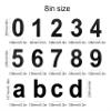 nanlyiau Matte Black Stainless Steel Floating House Number, 6.2 in view 2