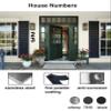 nanlyiau Matte Black Stainless Steel Floating House Number, 6.2 in view 4