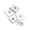 KABALI M3 M4 M5 M6 M8 Zinc-Plated Carbon Steel Square Nuts, Thin Rectangular Slider Blocks for Aluminum Profiles (50 pcs, M5-24 x 12 x 2.5 mm) view 2