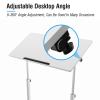 Standing Lectern, Mobile Height-Adjustable Laptop Desk, Light Oak view 4