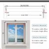 Transparent PVC Roller Blind, Rainproof, W51.1 x H59 in view 3