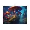 Mysterious Mushroom Print Dish Drying Mat, 45.7 x 61 in view 1