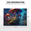Mysterious Mushroom Print Dish Drying Mat, 45.7 x 61 in view 2