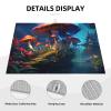 Mysterious Mushroom Print Dish Drying Mat, 45.7 x 61 in view 3