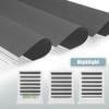MupFup Dual-Layer Roller Blind, No-Drill Clip-Fix, 30 x 160 cm, Anthracite view 3