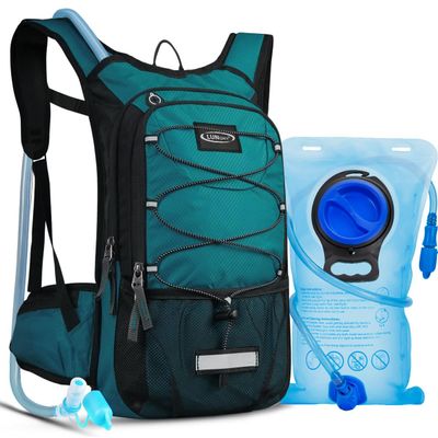 Lunidry Hydration Backpack with 3L Bladder, 15L Running Pack for Women and Men
