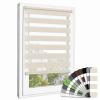 ibobu Dual Roller Blind, No Drilling, Natural Beige, 110 x 140 cm view 1