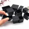 Black PVC Square Chair Leg Caps, 12-Pack, 40 x 40 mm view 3