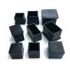 Black PVC Square Chair Leg Caps, 12-Pack, 40 x 40 mm view 4