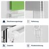 ibobu Dual Roller Blind, No-Drill Clamp-Fit, Green Gray White, 40 x 150 cm view 3