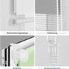 ibobu Day & Night Roller Blind, No Drilling, Green-Gray-White, 120 x 210 cm view 2
