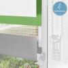ibobu Day & Night Roller Blind, No Drilling, Green-Gray-White, 120 x 210 cm view 3