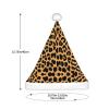 ObabO Leopard Print Plush Santa Hat for Adults view 3