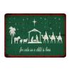 Decorative Metal Tin Sign “Merry Christmas Oh Holy Night” – Retro Christian Wall Decor view 1