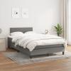 SECOLI Upholstered Bed 120x200 cm with Mattress, Slatted Base, Dark Gray Fabric, Type 3 view 1