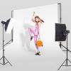 2.0 x 2.0 m Yellow Heavy-Duty Metal Backdrop Stand Kit with Carry Bag and 4 Clamps view 2