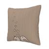 DEHIWI Love Birdie Stripe Throw Pillow Covers, 12 x 12 in, Soft Cozy Decorative Cushion Covers view 3