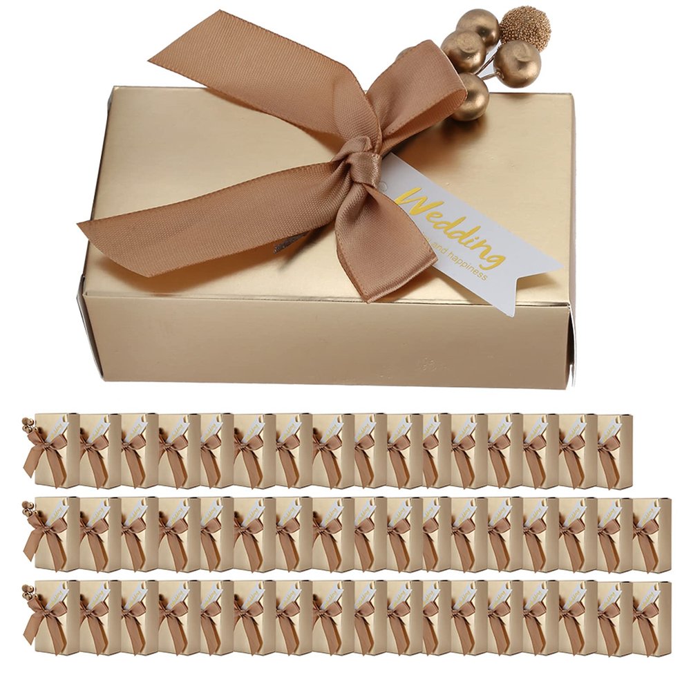 Miskall Elegant Wedding Gift Boxes, Set of 50
