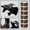 DECO EXPRESS Packing Tape Dispenser Set with Extra-Strong PVC Packing Tape Rolls (Small Brown Dispenser, 4-Pack) view 4