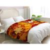 Soft Fall Leaves Flannel Fleece Blanket, 59 x 79 in (150 x 200 cm), Warm Cozy Throw view 3