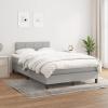 SECOLI Upholstered Bed 120 x 200 cm with Mattress, Slatted Frame & Topper, Light Gray, Type 4 view 1