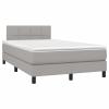 SECOLI Upholstered Bed 120 x 200 cm with Mattress, Slatted Frame & Topper, Light Gray, Type 4 view 3
