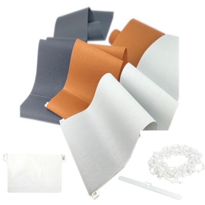 time4blinds Replacement Slat for Vertical Blinds – 1 Slat, Weight, Hanger & Bottom Chain – 89 mm W x 650 mm L – Honey