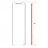 time4blinds Replacement Slat for Vertical Blinds – 1 Slat, Weight, Hanger & Bottom Chain – 89 mm W x 650 mm L – Honey view 4