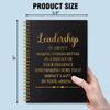 QYUVK Leadership Is About Making Others Better Gold Foil Hardcover Spiral Notebook, 160 Pages, Blank, Leader Appreciation Gift view 2