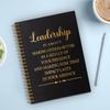 QYUVK Leadership Is About Making Others Better Gold Foil Hardcover Spiral Notebook, 160 Pages, Blank, Leader Appreciation Gift view 4