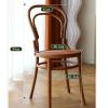 SilteD Wooden Dining Chairs, Kitchen Chairs, Retro and Nostalgic Furniture, Backrest, Stools, Movable view 4
