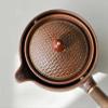 Ceramic Chinese Kung Fu Tea Infuser Pot, Brown view 4